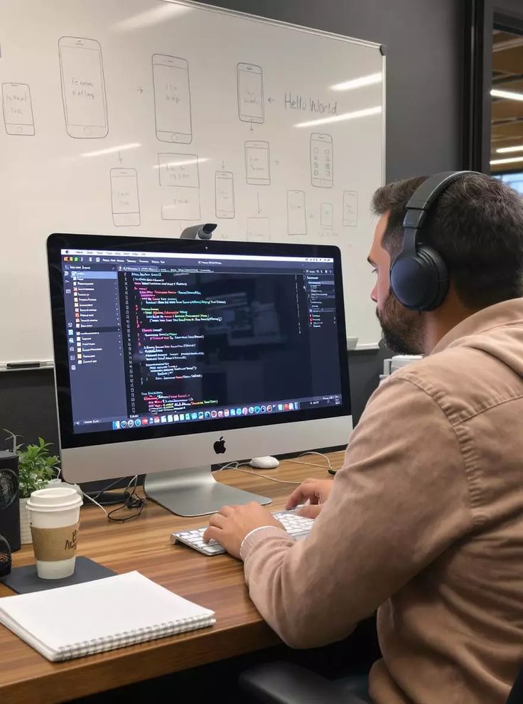 Студент Trix Stack за ноутбуком